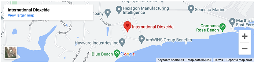 Map of North Kingstown Location of ERCO Worldwide
